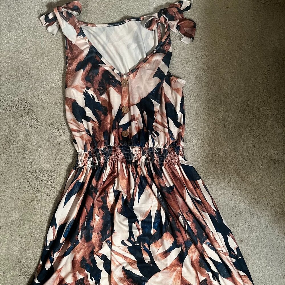 GENTLY USED} Shein Multicolor Sun Dress, Size M - Picture 7 of 12